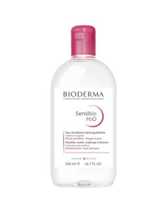 Мицеллярная вода для очищения нормальной и чувствительной кожи лица Sensibio H2O 500 Bioderma