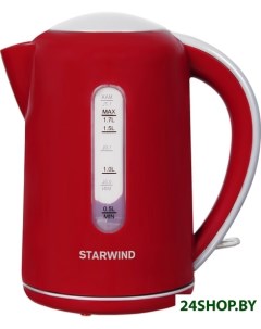 Электрочайник SKG1021 красный серый Starwind