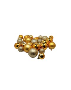 Набор шаров 30 шт 6 5 4 см золотой N4 LX30BALL GOLD Christmas touch