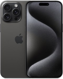 Смартфон iPhone 15 Pro Max Dual SIM 256GB черный титан Apple