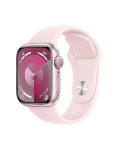 Умные часы Watch Series 9 41 мм алюминиевый корпус розовый розовый спортивный силиконовый ремешок M  Apple