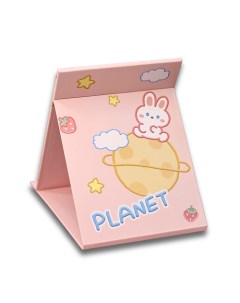 Зеркало настольное Planet bunny pink Ilikegift