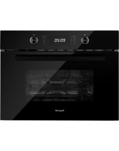 Компактный духовой шкаф с СВЧ WEISSGAUFF OE 449 PDB Black Edition Weissgauff