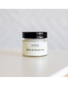 Свеча ароматическая Mint Green tea Мята и Зеленый чай 100 Repose flavour