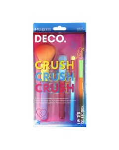 Набор кистей для макияжа CRUSH CRUSH CRUSH в чехле Deco.