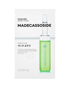 Маска Mascure SOS с мадекассосидом для восстановления ослабленной кожи Missha