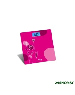 Весы напольные электронные PP1531V0 розовый рисунок Tefal