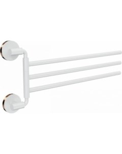 Полотенцедержатель тройной поворотный "LORD" белый (арт. FOR-LORD023WT) Fora