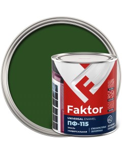 Эмаль ПФ 115 FAKTOR зеленая 0 8 кг Ярославские краски