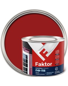 Эмаль ПФ 115 FAKTOR красная 1 9 кг Ярославские краски
