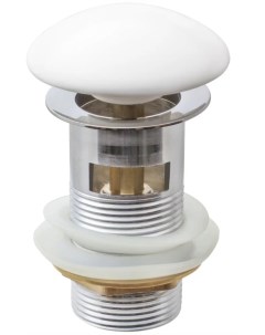 Выпуск донный клапан для умывальника 1 1 4 клик клак без перелива белая керамич крышка MP Мастерпроф