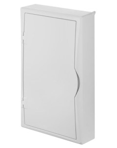 Щит навесной ECO BOX мультимед TS35 2x МП перф 118x270mm дымчатая пласт дверь белый RAL9003 560x354x Elektro-plast