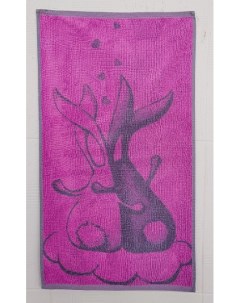 Полотенце махровое 50х90 см Парочка кролики розовый арт 6с103 412ж1 Речицкий текстиль