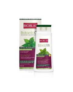Шампунь для придания объема тонким слабым волосам против выпадения с маслом крапивы Bioblas