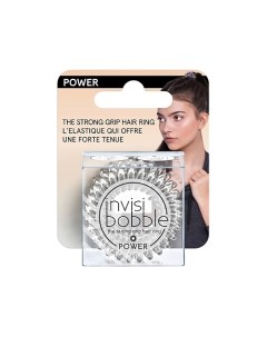 Резинка браслет для волос POWER Crystal Clear с подвесом Invisibobble