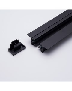 Шинопровод встраиваемый для трек. светильников тоководля загл./крепление 1м. черный CAB1004 10352 Feron