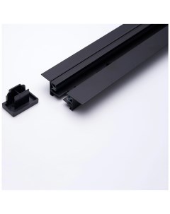 Шинопровод встраиваемый для трек. светильников тоководля загл./крепление 2м. черный CAB1004 10354 Feron