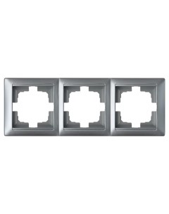 СТИЛЬ серебро Рамка 3-местная ЮЛИГ.735212.216 Bylectrica