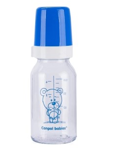 Бутылочка для кормления Мишка 42 102 120 мл синяя Canpol babies