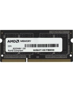 Оперативная память Radeon Entertainment 2 GB DDR3 SO DIMM R532G1601S1S UO Amd