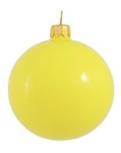 Елочная игрушка желтый 200 026 3 Orbital