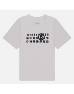 Мужская футболка Blur Number Logo Print Maison margiela mm6