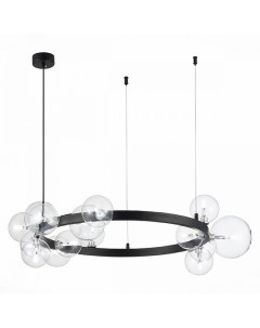 Светильник подвесной SL1165.402.15 черный/прозрачный (15*5Вт, G4) St luce