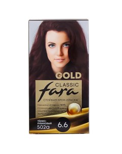 Стойкая крем краска для волос Classic Gold Fara