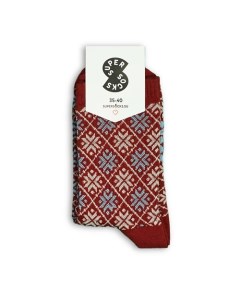Носки Снежинки паттерн Super socks