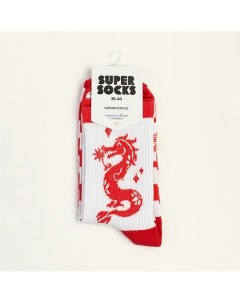 Носки Дракон красный Super socks