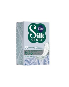 Silk Sense Ежедневные ультратонкие прокладки мультиформ без аромата 60 Ola!