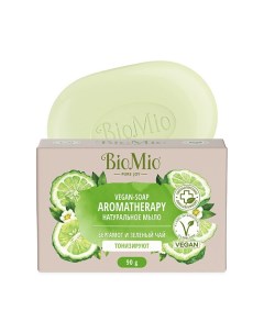 Натуральное мыло Бергамот и Зелёный чай VEGAN SOAP AROMATHERAPY Bio mio