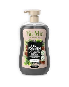 Натуральный гель шампунь для душа для мужчин с эфирными маслами Мяты и Кедра BIO SHOWER FOR MEN 2 in Bio mio