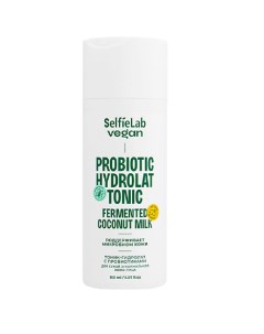 VEGAN Тоник гидролат для лица для сухой и нормальной кожи с пробиотиком 150 Selfielab