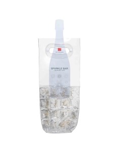 Сумка для охлаждения бутылки 30 см пластик серебристые блестки Sparkle bar Kuchenland