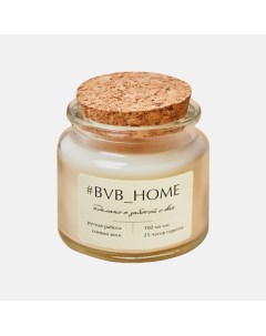 Ароматическая свеча с деревянным фитилем Эклер со сливками 100 #bvb_home