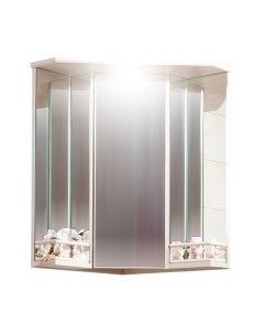Шкаф с зеркалом для ванной Бриклаер