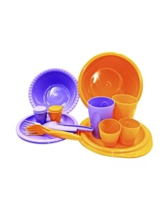 Набор пластиковой посуды Следопыт