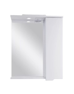 Зеркальный шкаф подвесной Лайн 60 белый Sanstar