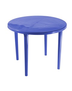 Стол пластиковый круглый синий 900мм No brand