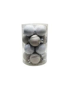 Набор шаров из стекла Basic White 3 5см 16шт арт ABR700530 No brand