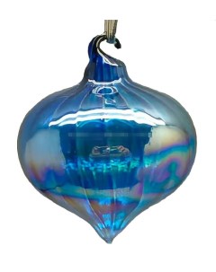 Шар Bubble Blue 8 8см стекло арт MU220407 21 No brand