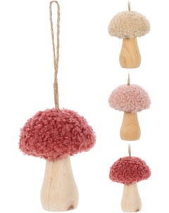 Украшение ёлочное Mushroom 9см дерево арт DH8069160 Koopman