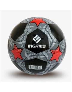 Мяч футбольный Pro Black 2020 размер 5 черный красный Ingame