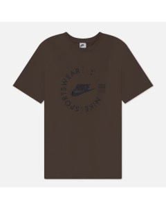 Мужская футболка Sports Utility цвет коричневый размер L Nike