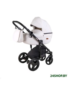 Детская универсальная коляска Corsa Ecco 2 в 1 15 белая кожа Ray