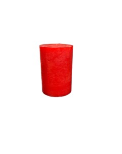 Свеча столбик 100 мм ярко красный Calavera alegre