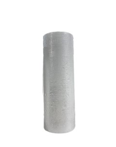 Свеча столбик 190 мм серебро Calavera alegre