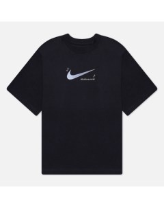 Женская футболка Graphic Printed 3 Boxy цвет чёрный размер M Nike