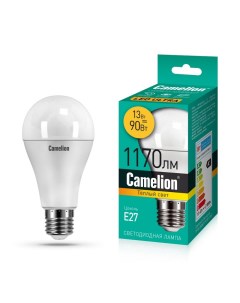 Лампа светодиодная A60 13Вт Е27 3000K LED M 15069 Camelion